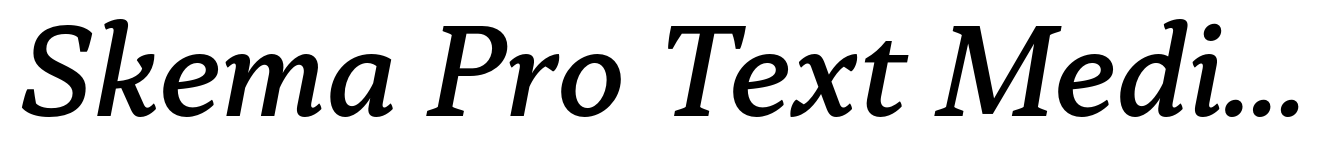 Skema Pro Text Medium Italic